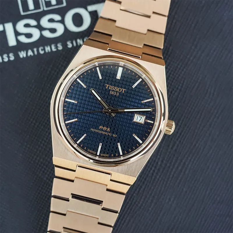 Tissot PRX Swiss Powermatic 80 Blue Dial Men's Watch- T137.407.33.041.00